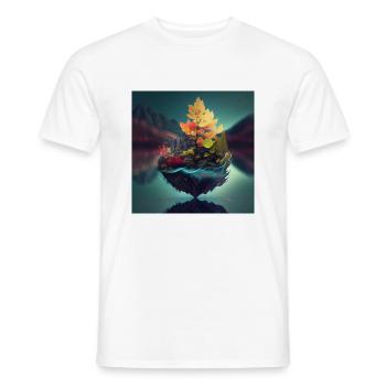 Die Natur ist einzigartig! - Männer T-Shirt - Weiß - Vorne - AI Model Male 178 dark (178cm)