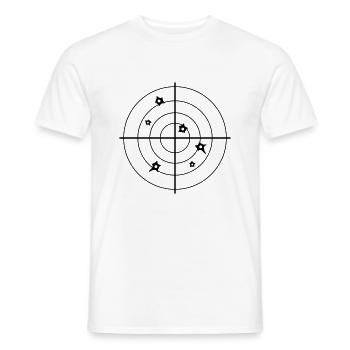 Fadenkreuz Schuss - Männer T-Shirt - Weiß - Vorne - AI Model Male 178 dark (178cm)