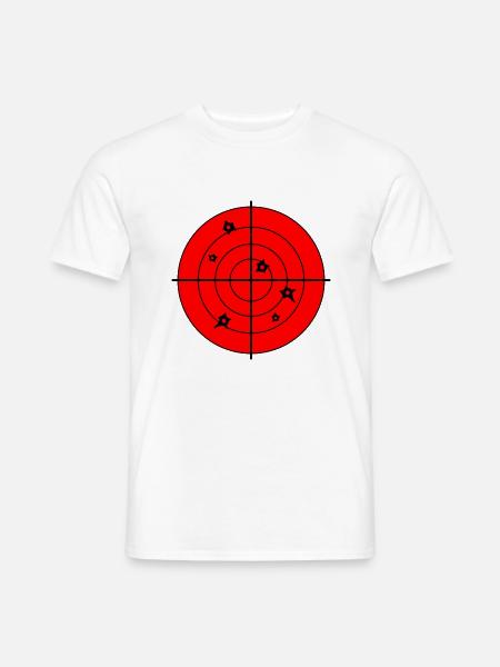 fadenkreuz schuss - Männer T-Shirt - Weiß