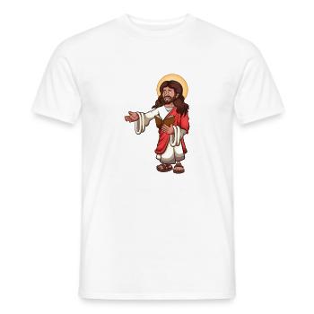 Jesus Christus - Männer T-Shirt - Weiß - Vorne - AI Model Male 178 dark (178cm)