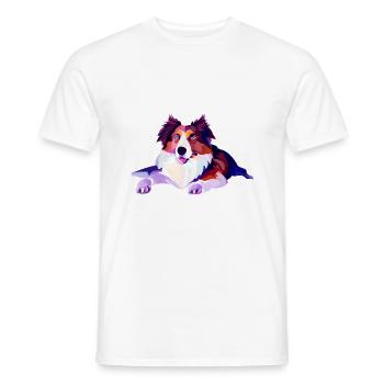 German Shepherd Dog Love Dogs Dog Owner Dog - Men's T-Shirt - white - Front - AI Model Male 178 dark (178cm)