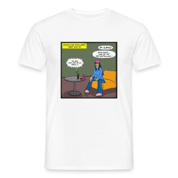 Künstliche Intelligenz - Männer T-Shirt - Weiß - Vorne - AI Model Male 178 dark (178cm)