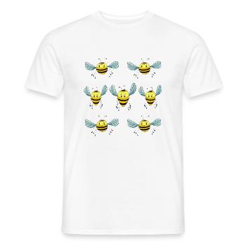 Bienen - Männer T-Shirt - Weiß - Vorne - AI Model Male 178 dark (178cm)