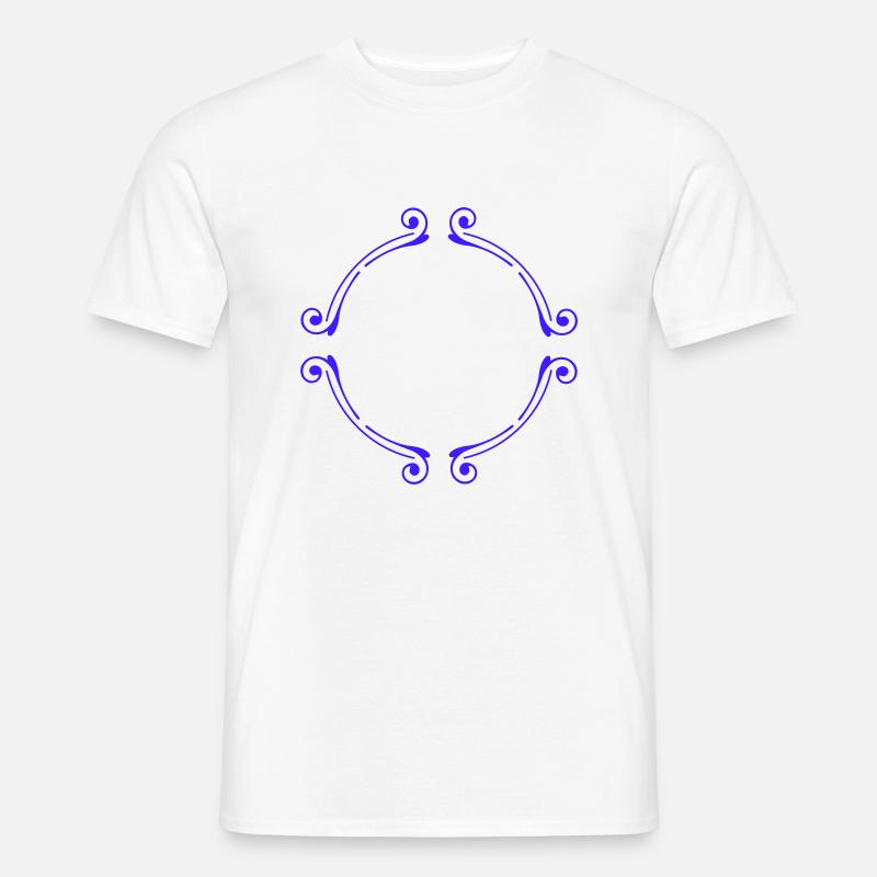 nice round Frame | Vectorgraphic - Männer T-Shirt - Weiß