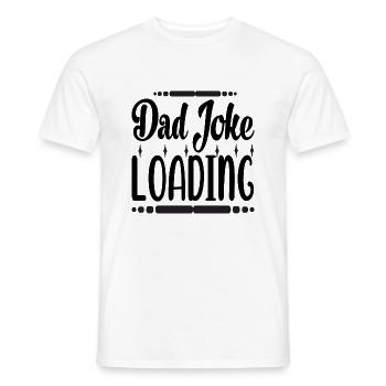 Dad Joke Loading - Men's T-Shirt - white - Front - AI Model Male 178 dark (178cm)