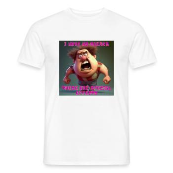 Je n’ai pas de bizarreries - ce sont des effets spéciaux - T-shirt homme - blanc - Devant - AI Model Male 178 dark (178cm)