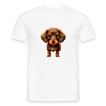 Teckel Chien Chiens Propriétaires Chiens Propriétaires de chiens Propriétaires de chiens - T-shirt homme - blanc - Devant - AI Model Male 178 dark (178cm)