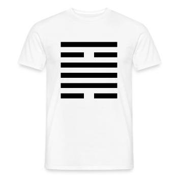 50 Dǐng - Der Tiegel (Hexagramm) - Männer T-Shirt - Weiß - Vorne - AI Model Male 178 dark (178cm)