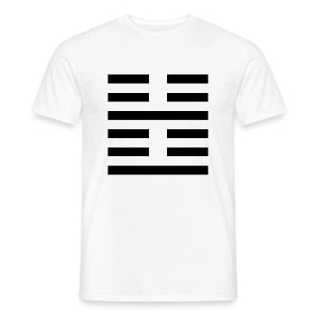 51 Zhèn - Das Erregende (Hexagramm) - Männer T-Shirt - Weiß - Vorne - AI Model Male 178 dark (178cm)