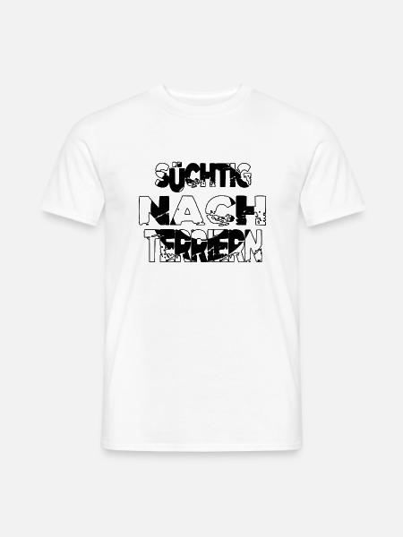 bachhund tier spaß windhund pudel lustig - Männer T-Shirt - Weiß