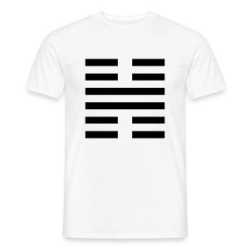 62 Xiǎo Gùo - Des Kleinen Übergewicht (Hexagramm) - Männer T-Shirt - Weiß - Vorne - AI Model Male 178 dark (178cm)