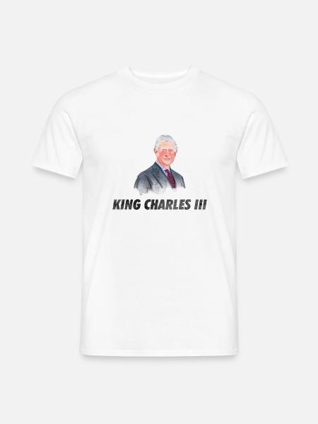 Karl 3. - Karl III. - König Karl 3. - Männer T-Shirt - Weiß