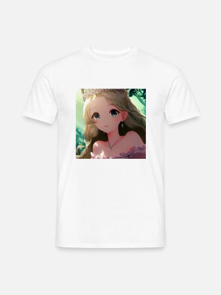 Prinzessin im Gartenhimmel - Männer T-Shirt - Weiß