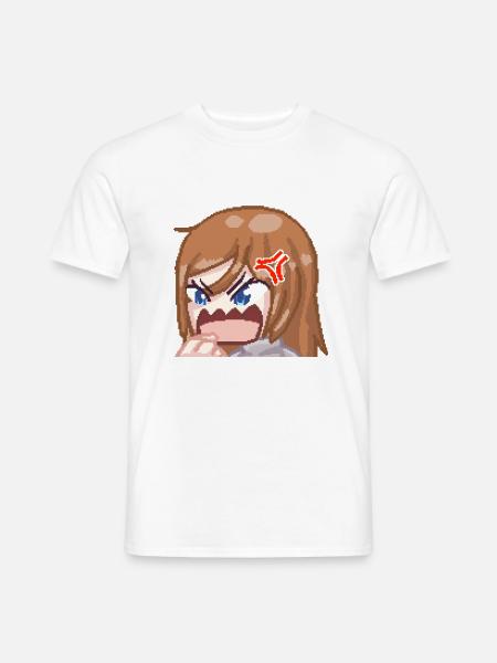 Pillowg1rl Emote Rage - Männer T-Shirt - Weiß
