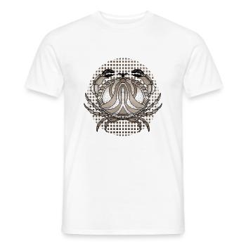 Krebs - Männer T-Shirt - Weiß - Vorne - AI Model Male 178 dark (178cm)
