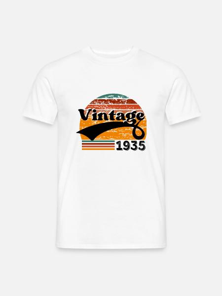 Jahrgang 1935 - Männer T-Shirt - Weiß