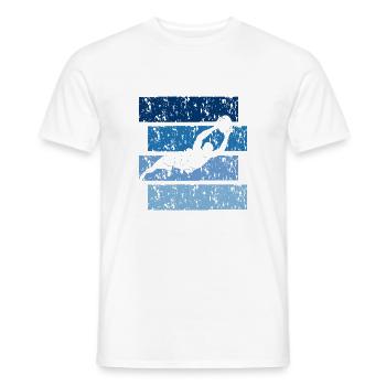 Rugby gift Vintage - Men's T-Shirt - white - Front - AI Model Male 178 dark (178cm)
