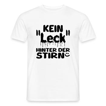 nicht viel blöde - Männer T-Shirt - Weiß - Vorne - AI Model Male 178 dark (178cm)