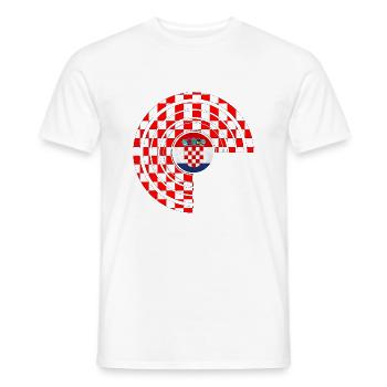 Croatie hrvatska croatie hrv voyage europe zagreb - T-shirt homme - blanc - Devant - AI Model Male 178 dark (178cm)