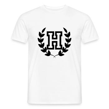 Buchstabe h sport - Männer T-Shirt - Weiß - Vorne - AI Model Male 178 dark (178cm)
