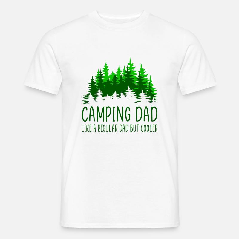Camping Dad Geschenkidee Sprüche - Männer T-Shirt - Weiß