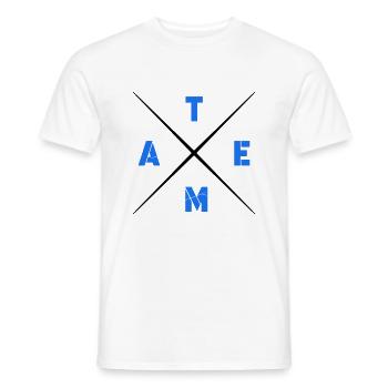 équipe - T-shirt homme - blanc - Devant - AI Model Male 178 dark (178cm)