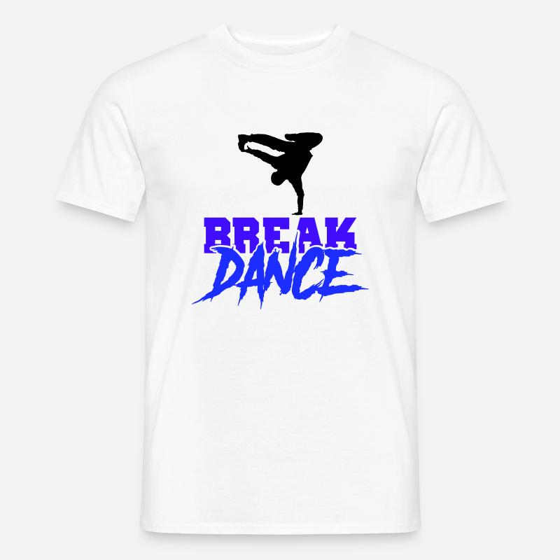 break dance - Männer T-Shirt - Weiß