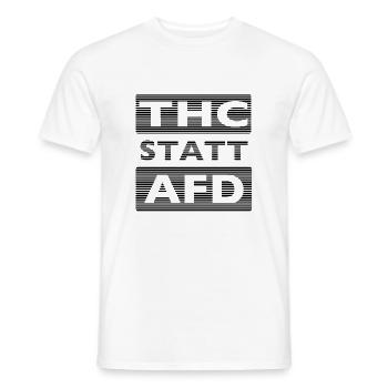 THC STATT AFD - Männer T-Shirt - Weiß - Vorne - AI Model Male 178 dark (178cm)