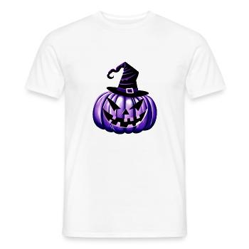 Halloween Pumpkin Costume Pumpkin Costume Gift - Men's T-Shirt - white - Front - AI Model Male 178 dark (178cm)