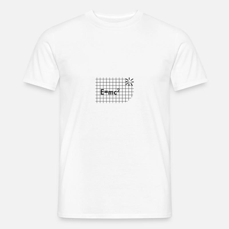 E=mc2 - Männer T-Shirt - Weiß