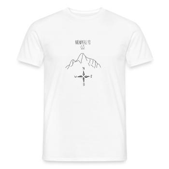 Nowhere to go - Männer T-Shirt - Weiß - Vorne - AI Model Male 178 dark (178cm)