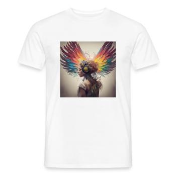 Elfe de la musique - T-shirt homme - blanc - Devant - AI Model Male 178 dark (178cm)