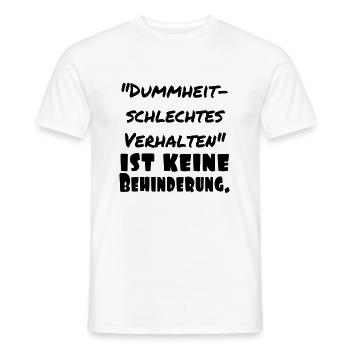 schlechtes verhalten - Männer T-Shirt - Weiß - Vorne - AI Model Male 178 dark (178cm)