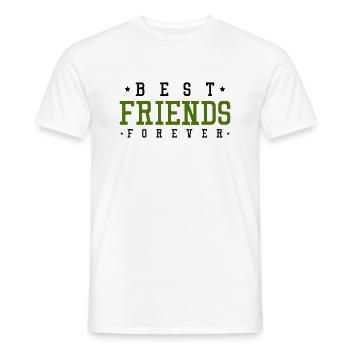 best friends forever - Männer T-Shirt - Weiß - Vorne - AI Model Male 178 dark (178cm)