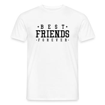 best friends forever - Männer T-Shirt - Weiß - Vorne - AI Model Male 178 dark (178cm)