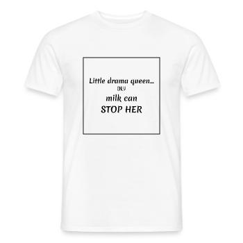 drama baby lustiger spruch - Männer T-Shirt - Weiß - Vorne - AI Model Male 178 dark (178cm)