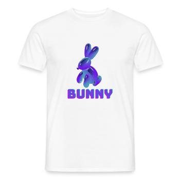 Lapin violet - T-shirt homme - blanc - Devant - AI Model Male 178 dark (178cm)