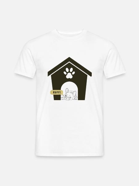 Ruff Day Hundedesign - Männer T-Shirt - Weiß
