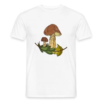 Mycètes - T-shirt homme - blanc - Devant - AI Model Male 178 dark (178cm)