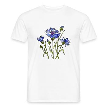 Flowers - Men's T-Shirt - white - Front - AI Model Male 178 dark (178cm)