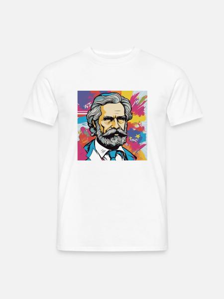 Karl Marx - Communist - Kommunist - Männer T-Shirt - Weiß