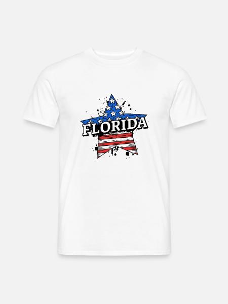 Florida - USA - United States of America - Amerika - Männer T-Shirt - Weiß
