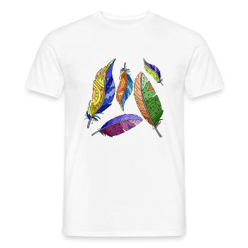 Stylo - T-shirt homme - blanc - Devant - AI Model Male 178 dark (178cm)