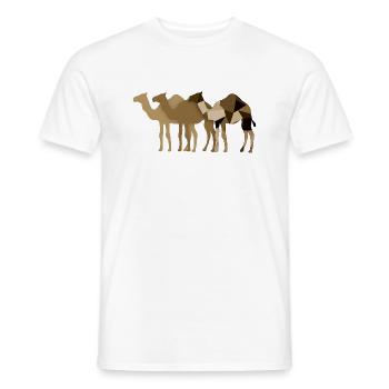 Camels - Men's T-Shirt - white - Front - AI Model Male 178 dark (178cm)