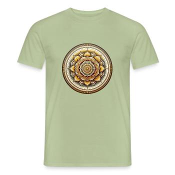 Zonnig Spectrum - Heren T-shirt - saliegroen - Voor - AI Model Male 178 light (178cm)