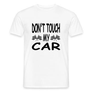 Car - Men's T-Shirt - white - Front - AI Model Male 178 dark (178cm)