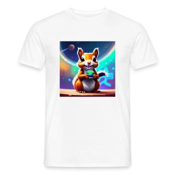 Hörnchen - Männer T-Shirt - Weiß - Vorne - AI Model Male 178 dark (178cm)