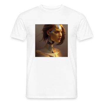 Golden Girl - Männer T-Shirt - Weiß - Vorne - AI Model Male 178 dark (178cm)
