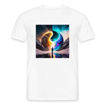 Firefly personne ying yang 33274 - T-shirt homme - blanc - Devant - AI Model Male 178 dark (178cm)