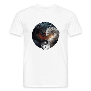Chinesischer Drachen - Männer T-Shirt - Weiß - Vorne - AI Model Male 178 dark (178cm)
